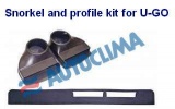 Výdych a profil sada na prenosnú klimatizáciu Autoclima