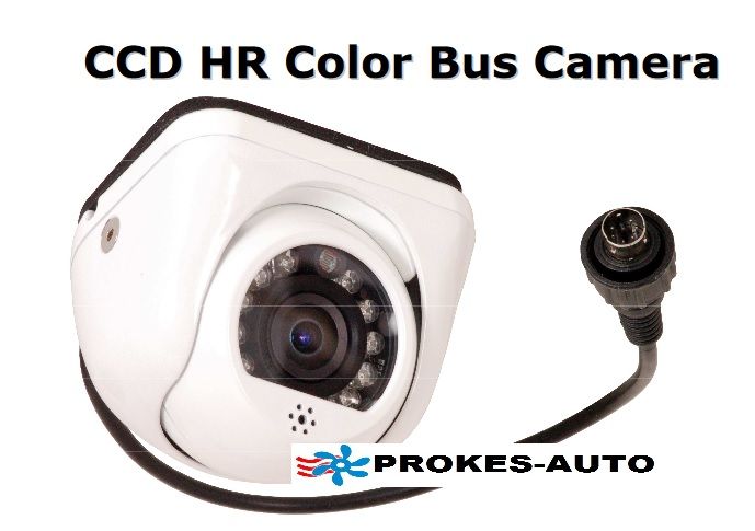 Kamera autobusová; objektív 2,1mm; HIR; audio; miniDIN-6