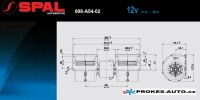 SPAL ventilátor 12V výparníkové radiálne 008-A54-02 / 3 rýchlosti