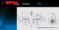 SPAL ventilátor 24V výparníkové radiálne 008-B46-02 / 3 rýchlosti