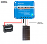 Flexibilné solárny panel 55W / 12V vr. regulátora s pripojením bluetooth Skyled