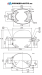 Kompresor SECOP / DANFOSS NL11F, LBP - R134a, 220 - 240 V, 50Hz