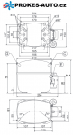 Kompresor SECOP / DANFOSS SC12MLX MBP R404A / R507 220-240V 50-60Hz 104L2606
