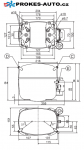 Kompresor SECOP / DANFOSS SC15MFX HBP - R134a 220-240V 50Hz