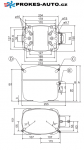 Kompresor SECOP / DANFOSS SC18GH, HBP - R134a, 200 - 250 V, 50 - 60 Hz