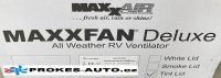 MaxxAir MaxxFan Deluxe 12V strešné ventilácie priehľadná Maxfan AIRXCEL