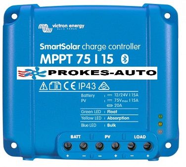 MPPT SMART solárny regulátor Victron Energy 12/24V 15A 75V s Bluetooth SCC110015060R