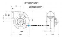 Radiálny ventilátor výparníkové Spal 001-A39-49D / 12V