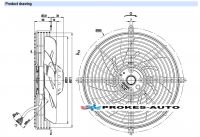 EBM PAPST ventilátor sacie d 250mm 230V 2 pólový FN 1820 m3/h S2E250-AL06-01