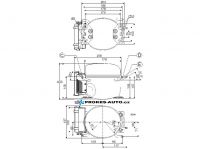 Kompresor SECOP / DANFOSS BD50F, R134a, 12-24V DC